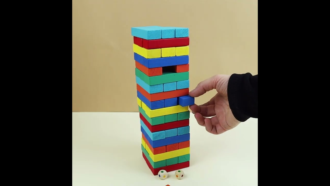 Цветные деревянные блоки в коробке с окошком, 54 шт., BL-54 2477050 — 3