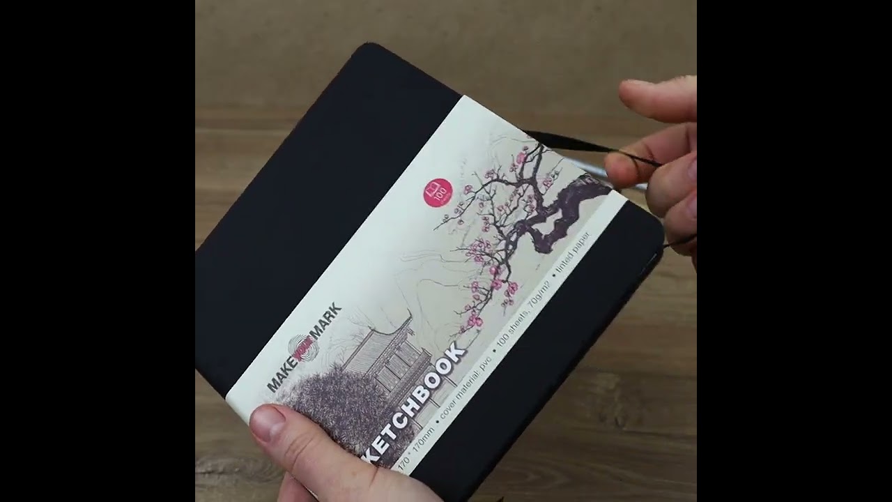 Книга для записей 17*17 100л кл. "Make your mark" черн.тв.переплет, тонир.блок, резинка, ляссе, инд.уп. 2952082 — 3