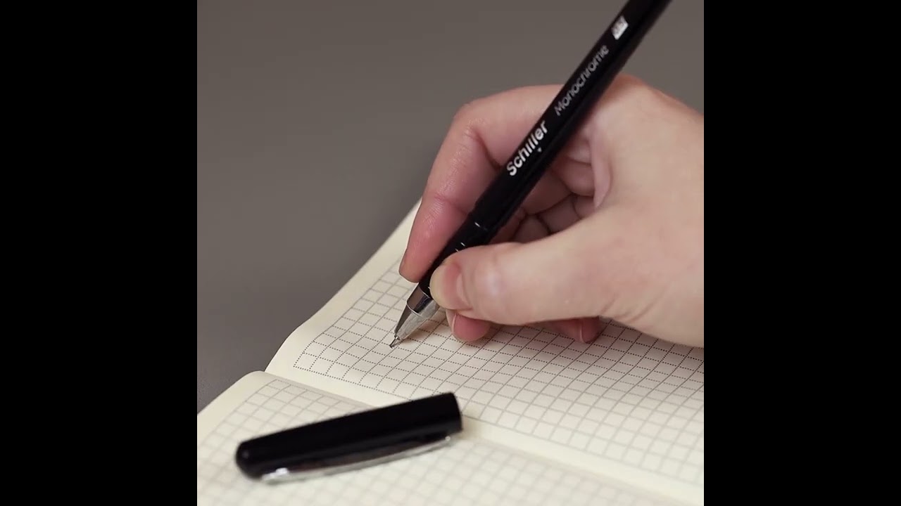 Гелевая ручка черная 0,5 мм, Monochrome, Schiller 2996907 — 3